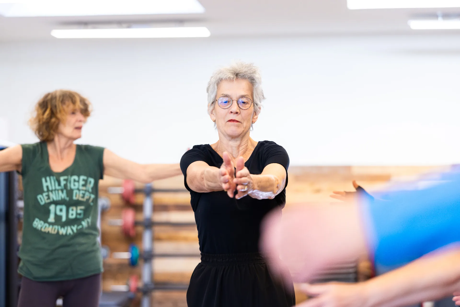 Senior Fit-groep traint samen in de studio