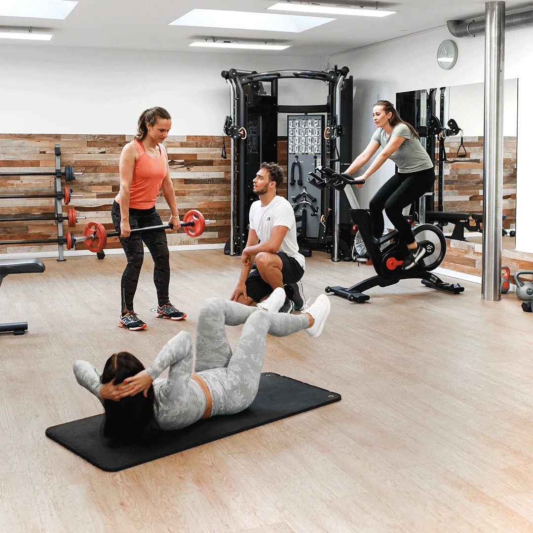 Group fitness class in Amsterdam gym