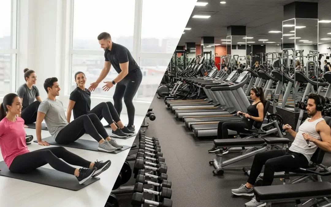 Kleine Groepstraining vs. Grote Sportscholen